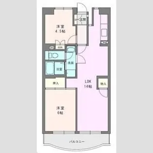 ボヌール秦野I【2階】の間取り