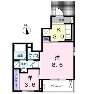 メゾン・ミッテ【1階】の間取り