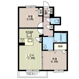 リアンジュ B【1階】の間取り