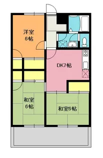 ソリストハイツ【1階】の間取り