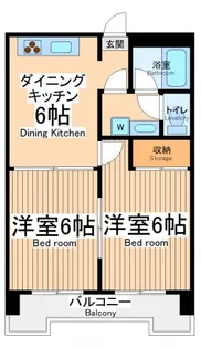 光栄マンション【4階】の間取り