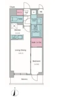 KDXレジデンス上石神井II【8階】の間取り