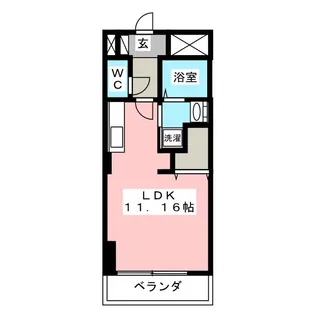 プレミアムキャッスル小牧中央【1階】の間取り