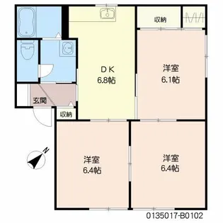 フォーレス神崎 B棟【1階】の間取り