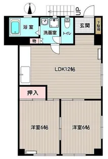 克美マンション【1階】の間取り