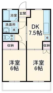 プラスパーハイツ【2階】の間取り