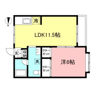 ガーデニア橋場【1階】の間取り