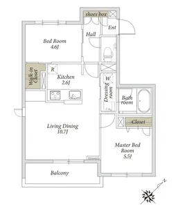 La Glycine【2階】の間取り