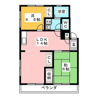 メゾン白幡【1階】の間取り