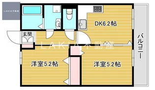 ジェイグラン桜川【2階】の間取り
