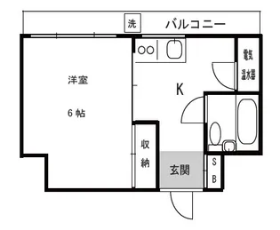 マンション五反田【13階】の間取り