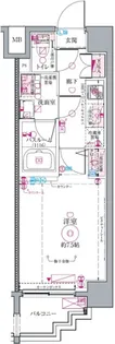 クレヴィスタ代田橋【4階】の間取り