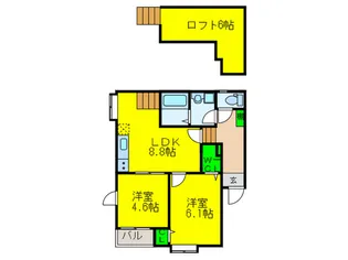 ソレイユ・巧【2階】の間取り