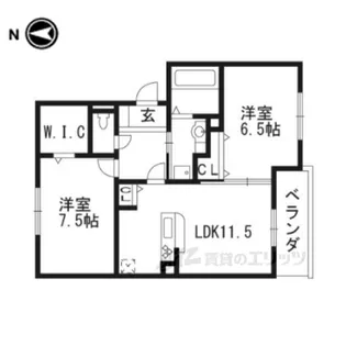 サン・フローラ伏見板橋【1階】の間取り