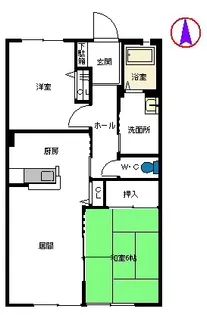 シャロームエステート【1階】の間取り