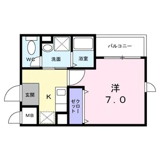 ヴァンベェール27【1階】の間取り
