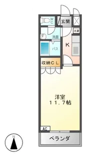 ヌーベルマリー【2階】の間取り