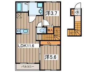 SAKURA HOUSE【2階】の間取り