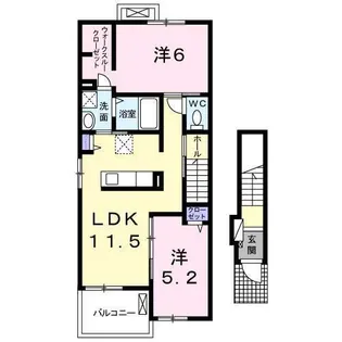 アドヴァンC【2階】の間取り
