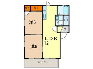 メゾンPoe【2階】の間取り
