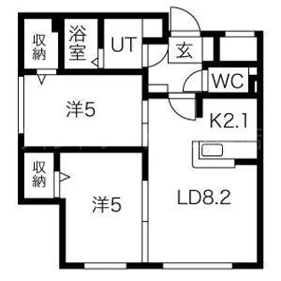カサデルフィオーレ【4階】の間取り