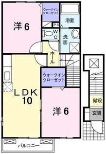 ボニートK III【2階】の間取り