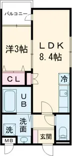 エレガンス藤井寺【1階】の間取り