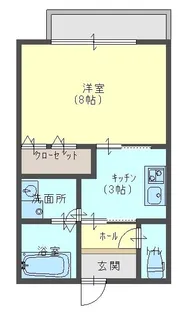 クレスト西京極【1階】の間取り