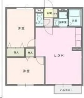 フォレストパークII【2階】の間取り