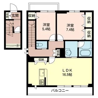 ミオール【2階】の間取り