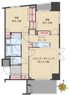 イトーピア千駄木IDEA-A棟【4階】の間取り