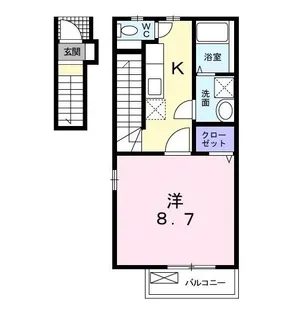 アニュー・ローレル【2階】の間取り