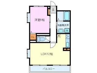 レアールパルA棟【4階】の間取り