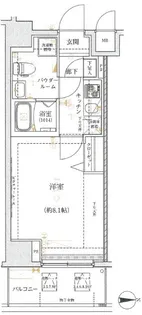 REALIZE新御徒町【6階】の間取り