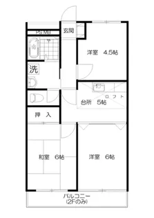 プチメゾンDEN【2階】の間取り