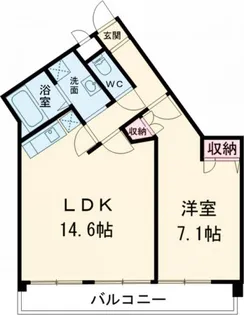 クリアウエスト【8階】の間取り