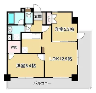 タウゼン・プラッツ長町【8階】の間取り