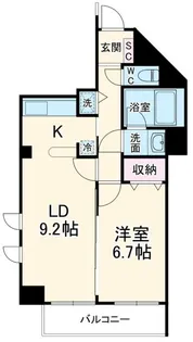 佐鳴湖パークタウンサウス【7階】の間取り
