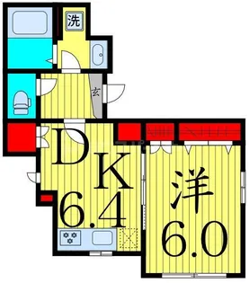 ヘーベルメゾン北綾瀬【2階】の間取り