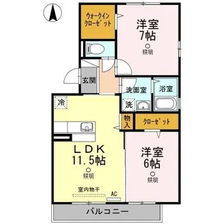 グローリー一文字【3階】の間取り