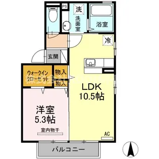 ボナールTOMO【2階】の間取り
