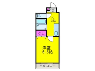 サンライズひらの【5階】の間取り