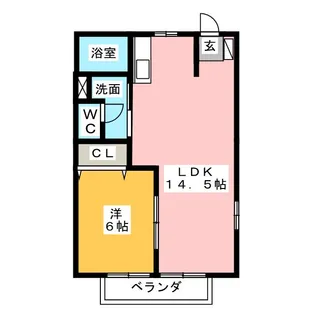 パセオローザ【2階】の間取り
