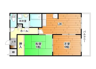 エクセレントマンションオリオン【2階】の間取り