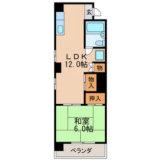 第7スカイビル【4階】の間取り