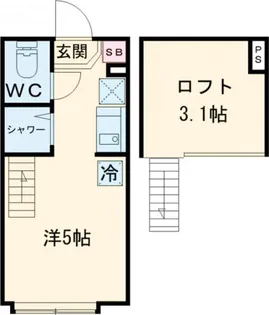 ハーモニーテラス宮前【1階】の間取り