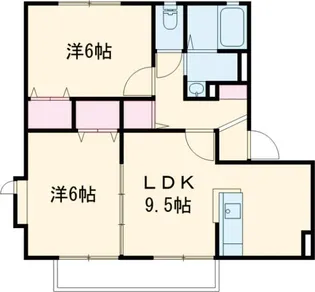 シャーホーム・細谷【1階】の間取り