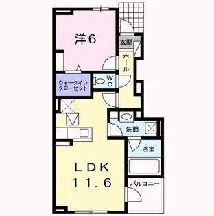 モンテリッチレジデンス甲府【1階】の間取り