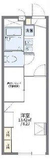 レオパレス嘉美【2階】の間取り