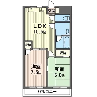 ホークスヒル【4階】の間取り